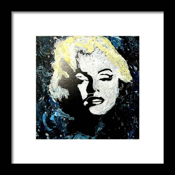 Lagunitas Framed Print featuring the painting Marilyn Monroe by Neal Barbosa