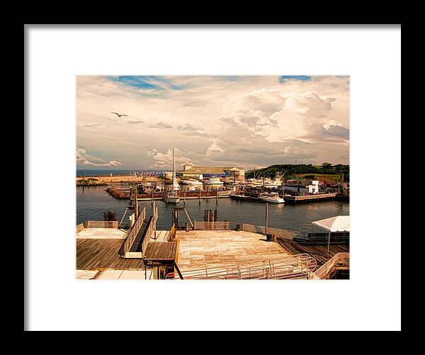 Block Island Framed Print featuring the photograph Marina Of Rhode Island by Lourry Legarde