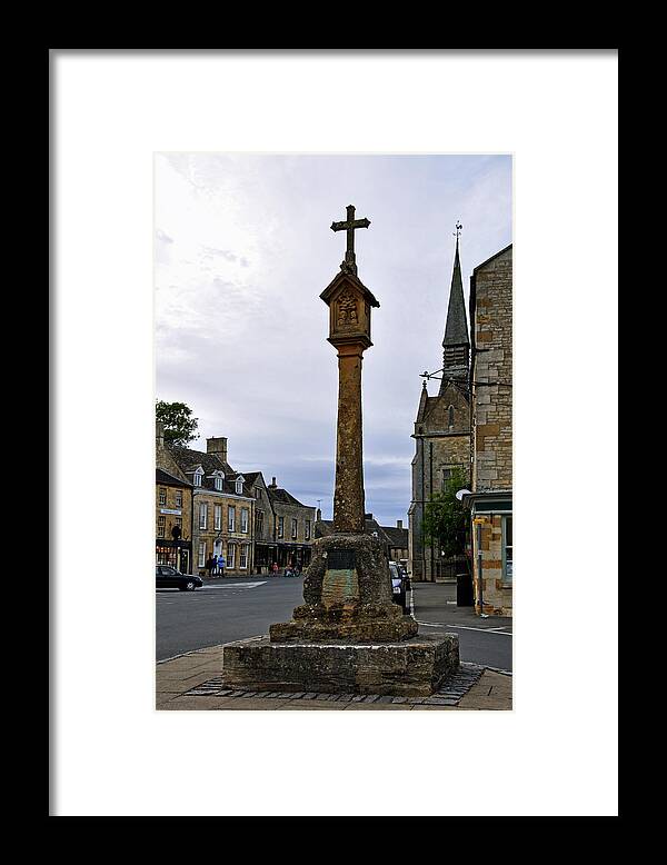 The Cotswolds Framed Print featuring the photograph Market Cross - Stow-on-the-Wold by Rod Johnson