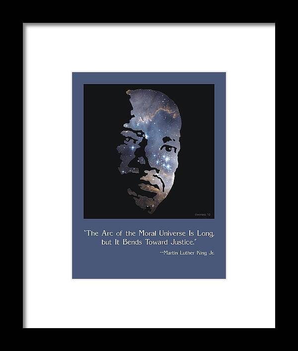 Posters Framed Print featuring the digital art Martin Luther King, Jr. Poster by Walter Neal