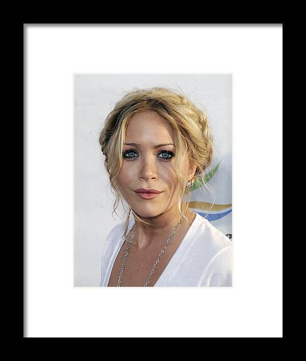Weeds Season 3 And Californication Premiere Screening Framed Print featuring the photograph Mary-kate Olsen At Arrivals For Weeds by Everett