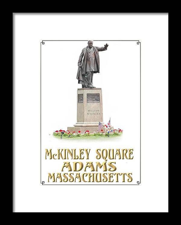 Mc Kinley Square Framed Print featuring the digital art Mc Kinley Square by Len Stomski