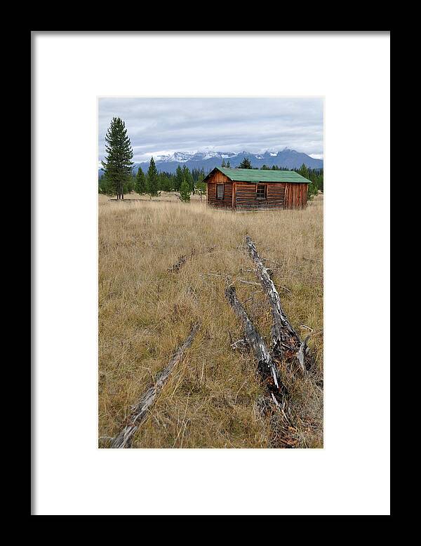 Mccarthy Framed Print featuring the photograph McCarthy Family Cabin Glacier National Park by Bruce Gourley
