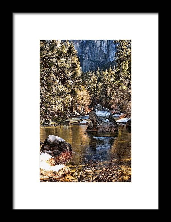 Yosemite Photo Framed Print featuring the photograph Merced River by Bonnie Bruno