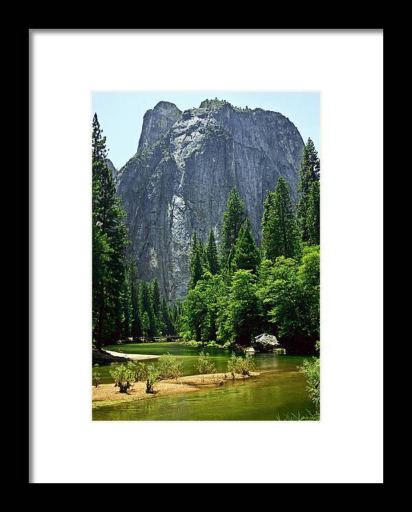  Framed Print featuring the photograph Merced River in Yosemite by Levin Rodriguez
