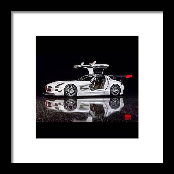 Sportscar Framed Print featuring the photograph #mercedes #sls #amg #gt3 #carporn by Exotic Rides
