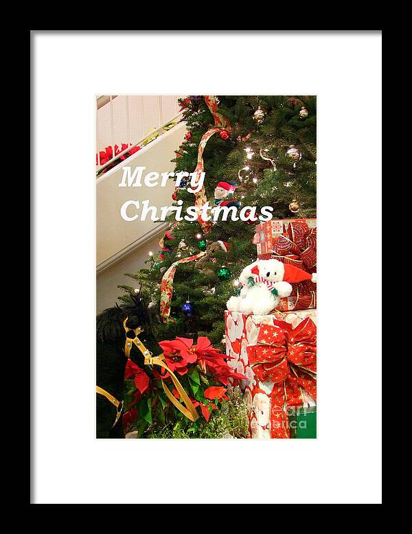 Mary Deal Framed Print featuring the photograph Merry Christmas by Mary Deal