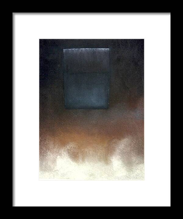 Malavich Framed Print featuring the pastel Metaphysics-Malavich Revisited by Carrie Maurer