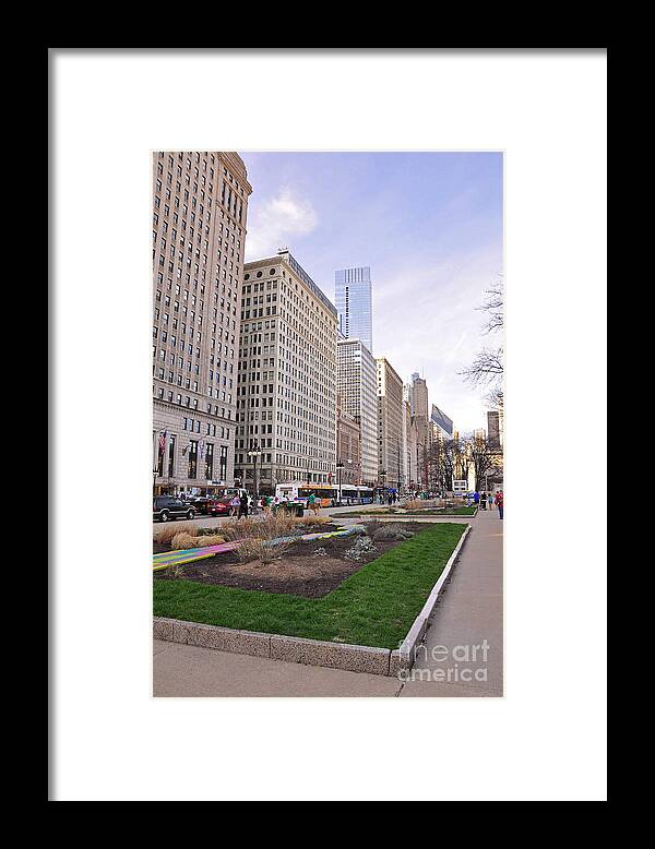 Michigan Avenue Framed Print featuring the photograph Michigan Avenue by Dejan Jovanovic