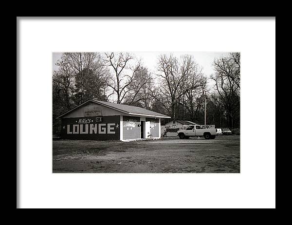 Louisiana Framed Print featuring the photograph Mike's Lounge by Doug Duffey