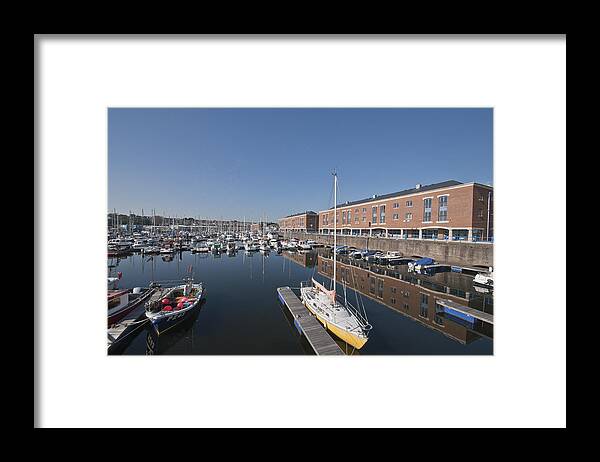 Milford Haven Marina Framed Print featuring the photograph Milford Haven Marina 3 by Steve Purnell
