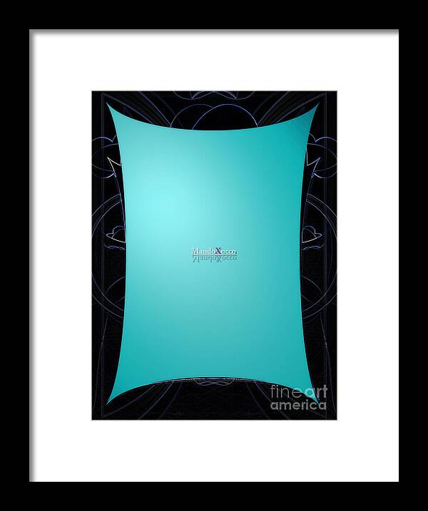 Design Framed Print featuring the mixed media Mint Side by Mando Xocco