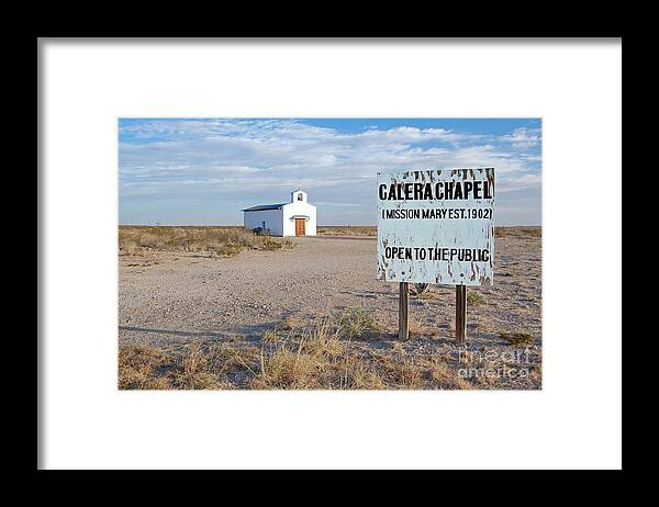Travelpixpro West Texas Framed Print featuring the photograph Mission Chapel in West Texas by Shawn O'Brien