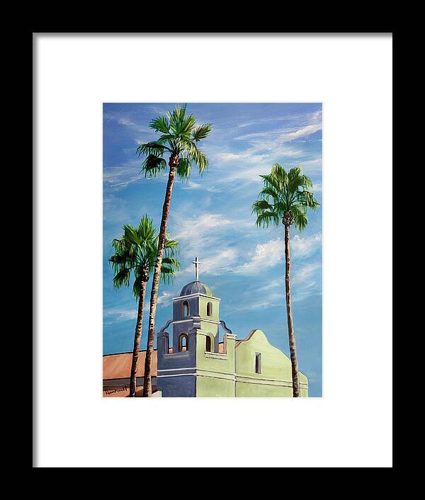  Framed Print featuring the painting Mission by Lisa Reinhardt