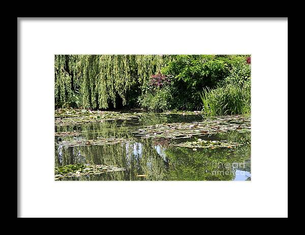 Monet Framed Print featuring the photograph Monets Lilypond - Giverny by Christiane Schulze Art And Photography