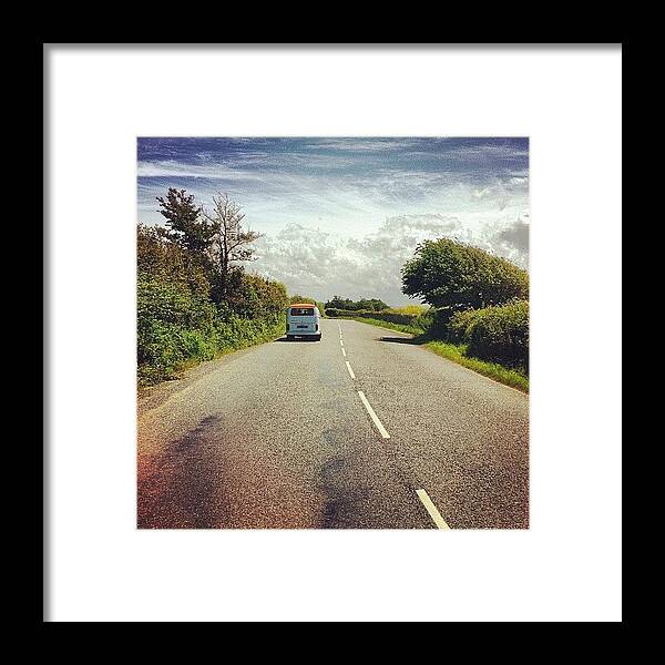 Instagram Framed Print featuring the photograph Monkeys Bus On Way Home From Croyde by Jimmy Lindsay