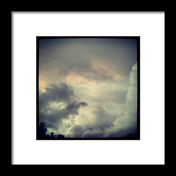 Instagramtagsdotcom Framed Print featuring the photograph Monsoon Clouds by Ankur Saxena