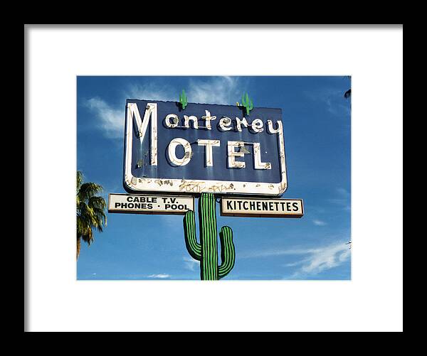 Monterey Motel Framed Print featuring the photograph Monterey Motel by Matthew Bamberg