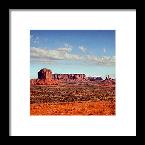 Monument Valley Framed Print featuring the photograph Monument Valley by Luisa Azzolini