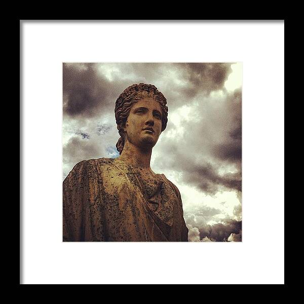Goddess Framed Print featuring the photograph Moody Greek by Chloe Stickland