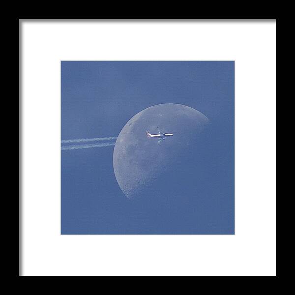  Framed Print featuring the photograph Moon Jet by Carl Milner