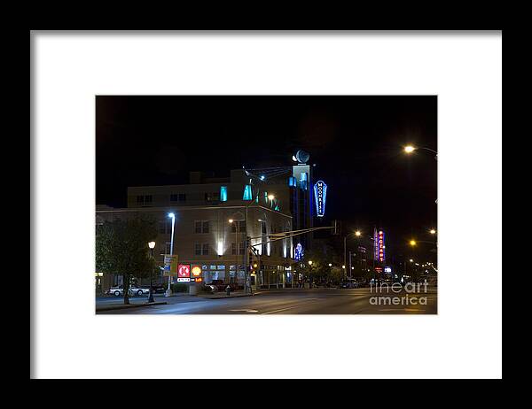 St. Louis Framed Print featuring the photograph Moonrise over the Moonrise by Tim Mulina