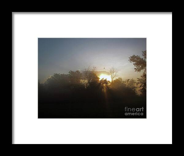 Landscape Framed Print featuring the photograph Morning Flight 1 by Cedric Hampton