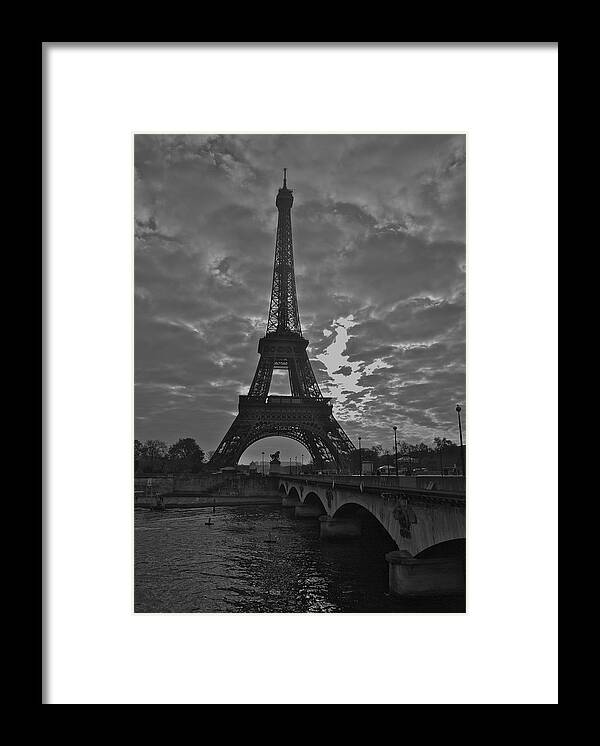 Eiffel Tower Framed Print featuring the photograph Morning Light by Eric Tressler