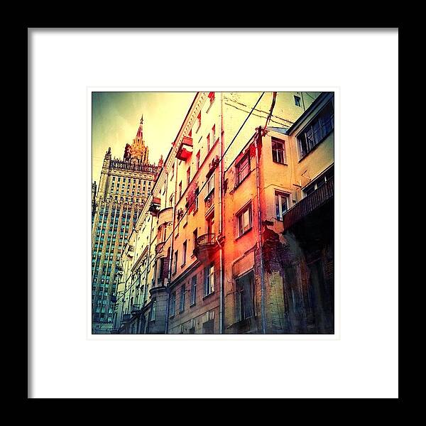 Jj Framed Print featuring the photograph #moscow by Eugene / Arzamastsev