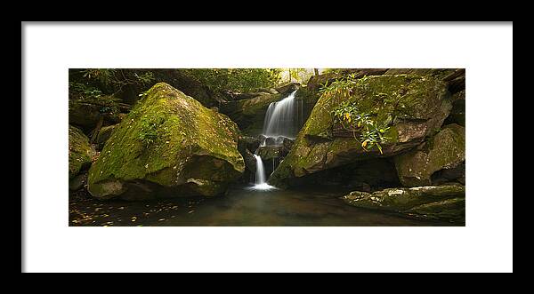 Waterfall Framed Print featuring the photograph Mossy Falls by Ryan Heffron