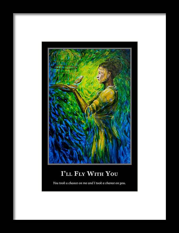 Motivational Framed Print featuring the painting Motivational Loyalty Trust by Nik Helbig