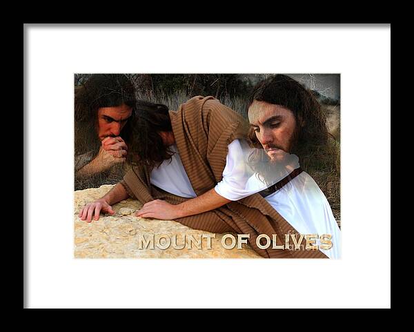 Jesus Framed Print featuring the photograph Mount of Olives by Robert D McBain