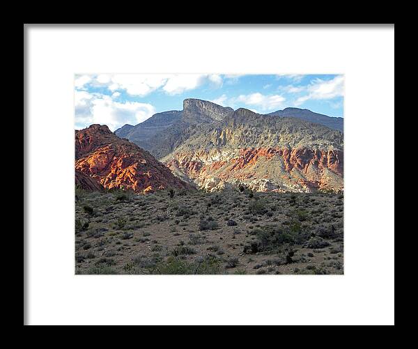 Frank Wilson Framed Print featuring the photograph Mountain Light by Frank Wilson