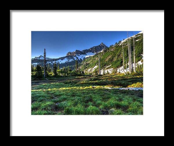 Mountain Framed Print featuring the photograph Mountain Meadow by Peter Mooyman