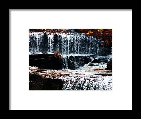 Mountain Stream Waterfall Framed Print featuring the photograph Mountain Stream Waterfall by Bill Cannon