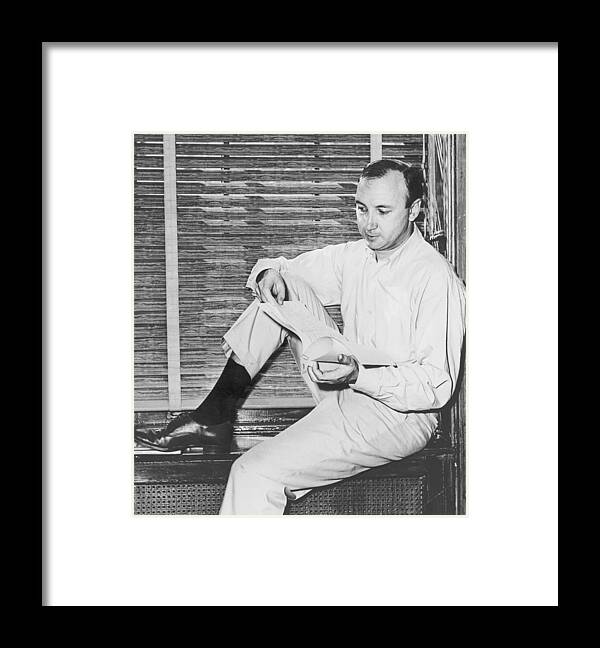 History Framed Print featuring the photograph Mr. Neil Simon B. 1927 American by Everett