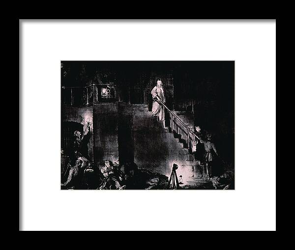 History Framed Print featuring the photograph Murder Of Edith Cavell By George by Everett