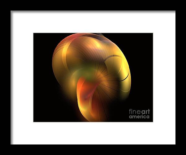  Apophysis Framed Print featuring the digital art Mushroom by Kim Sy Ok