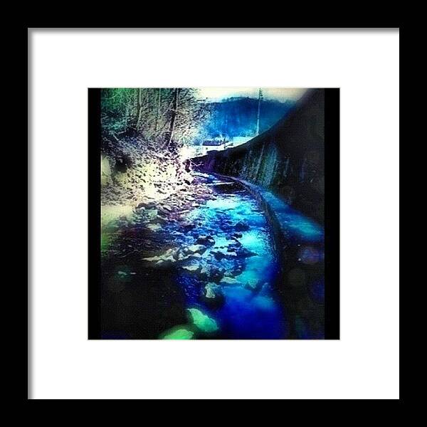 Instacommunity Framed Print featuring the photograph my Childhood Amazon #creek #water by Carrie Mroczkowski