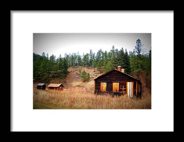 Dakota Framed Print featuring the photograph Mystic Gold Camp by Greni Graph