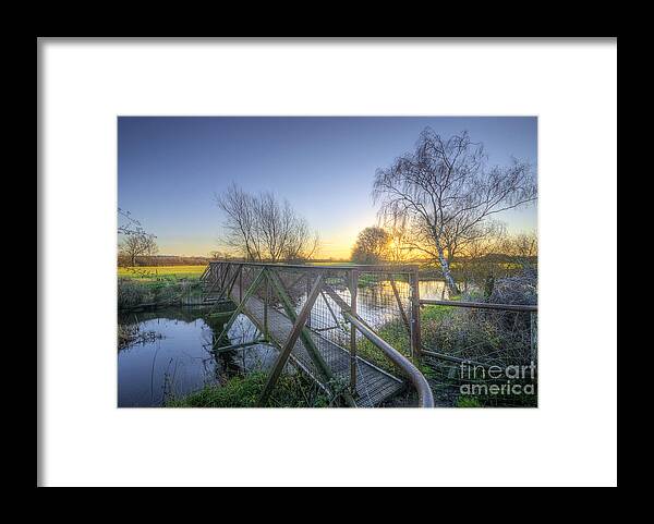 Landscape Framed Print featuring the photograph Narrow Iron Bridge by Yhun Suarez
