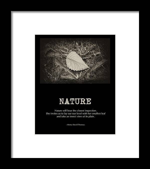 Poster Art Framed Print featuring the photograph Nature by Bonnie Bruno