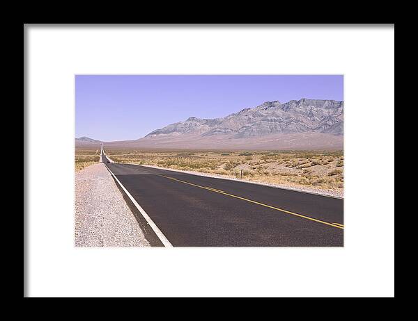 Desert Framed Print featuring the photograph Near Shoshone by Ray Devlin