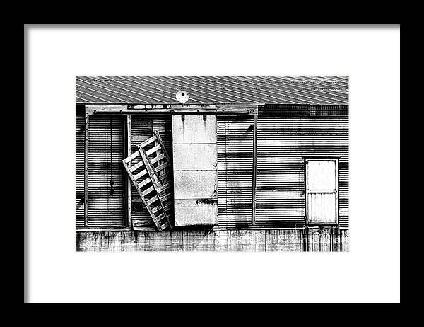 Architectural Framed Print featuring the photograph Neglected Grunge BW by Lawrence Burry