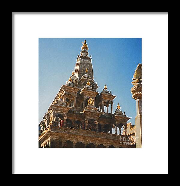 First Star Art Framed Print featuring the photograph Nepal Temple 2 by First Star Art