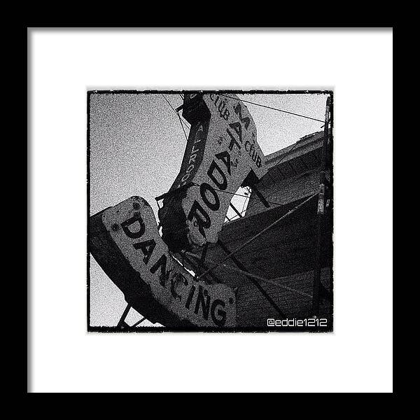 Blackandwhite Framed Print featuring the photograph Never Did Get To Party Here In The Days by Eddie Urwalek