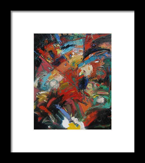 Abstract Framed Print featuring the painting New Direction 2 by Gary Coleman