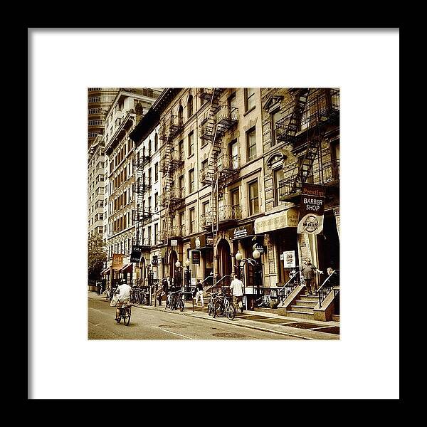 New York City Framed Print featuring the photograph New York City - Back in Time by Vivienne Gucwa