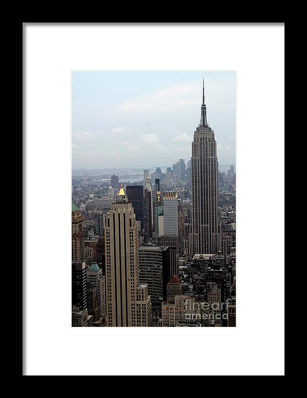 New York City Framed Print featuring the photograph New York City From The Top Of The Rock by Living Color Photography Lorraine Lynch