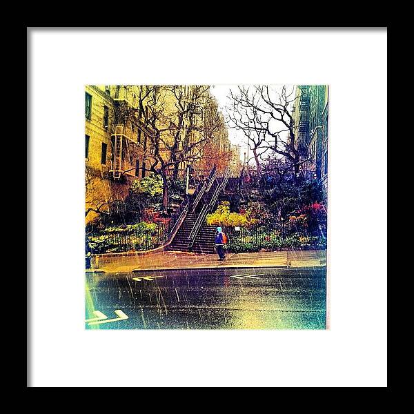 Newyorkcity Framed Print featuring the photograph New York In The Rain by Trey Rucker